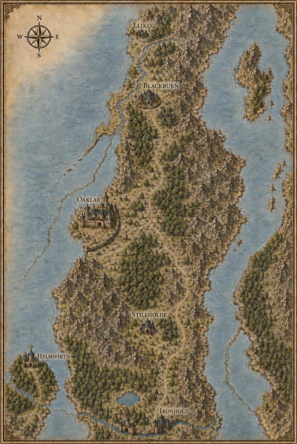 Map of the Dominion of Steinbeck